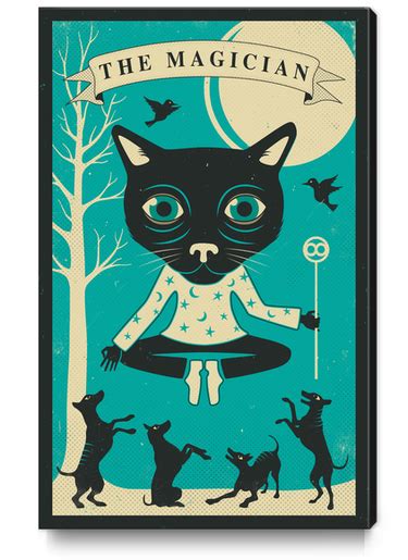 Tarot Card Cat The Magician Canvas Prints By Jazzberry Blue Artsider