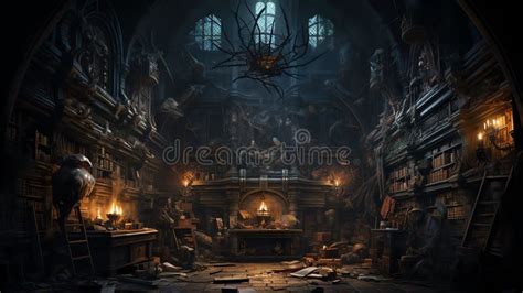 Spooky Library Stock Illustrations – 431 Spooky Library Stock ...