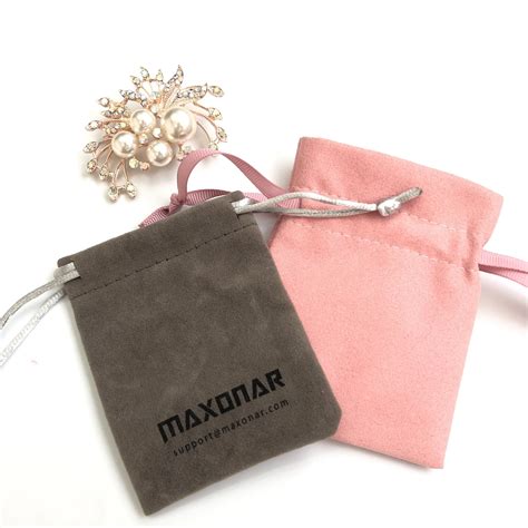 Custom Luxury Envelope Jewelry Pouch Bag With Embossed Logo Premier