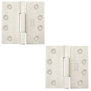 Door Hinges Collection X Thin Leaf Square Solid Brass Heavy