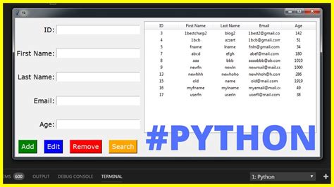 Python Project Tutorial How To Insert Update Delete Search And Display Data In Treeview With