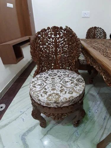 Round Teak Wood Chair With Cushion At Rs 15000 In Saharanpur ID