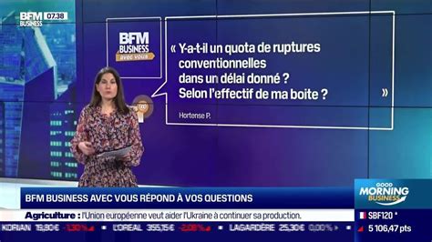 Bfm Business Avec Vous Y A T Il Un Quota De Ruptures Conventionnelles