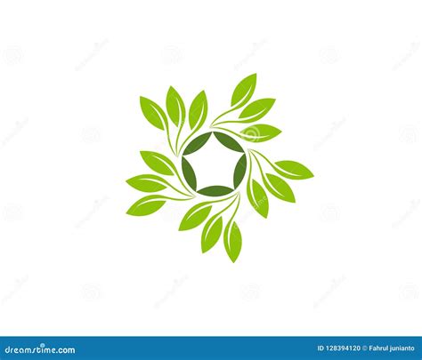 Nature Plant Logo Template Stock Vector Illustration Of Clean 128394120