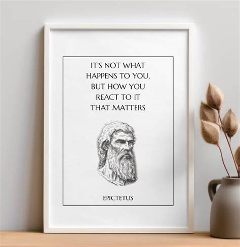 Epictetus Art Print Stoic Print Stoicism Wall Art Stoic Posters