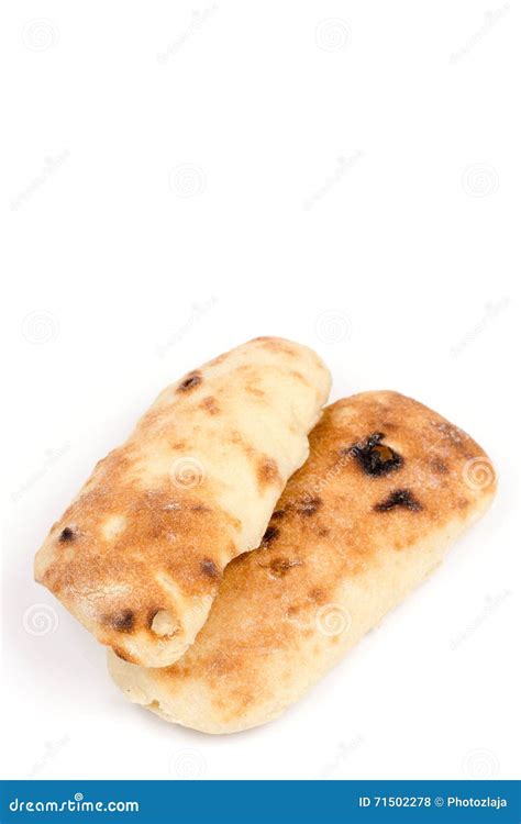 balkan somun bread isolated  white stock photo image  asia