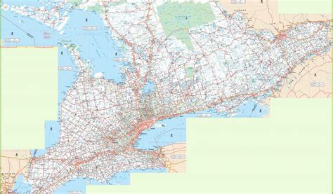 Map Of southern Ontario Canada with Cities Ontario Road Map World Map with Country Names ...