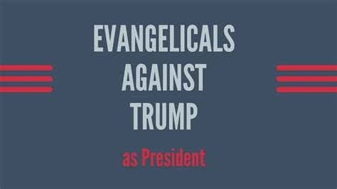 Petition · Evangelicals Against Trump As President Of The United States