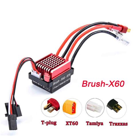 A Brushed Esc Electric Speed Controller V A Bec For Rc Car