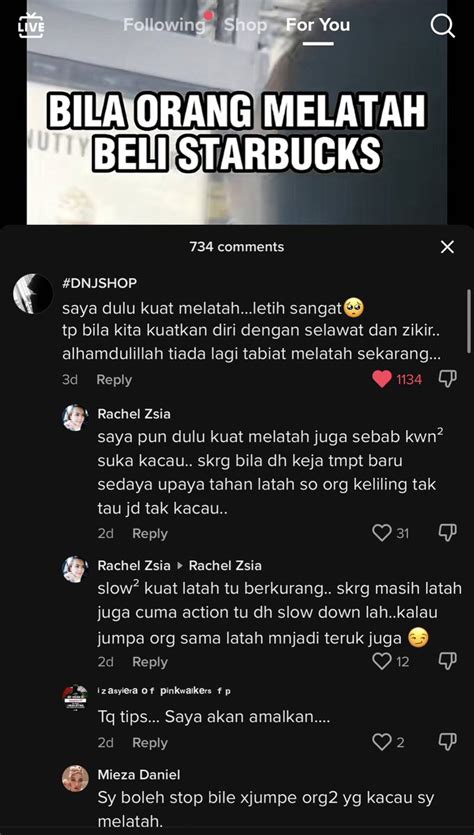 Tiktok Berguna On Twitter Tips Nak Kurangkan Tabiat Melatah Baca