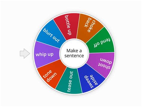 Objective Proficiency Unit Phrasal Verbs Spin The Wheel