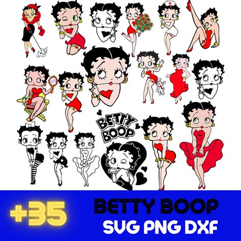 Betty Boop Svg Png Dxf Bundle Betty Boop Svg Betty Boop Pn Inspire Uplift