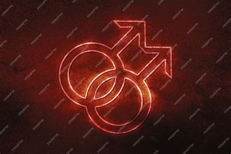Premium Photo Male Homosexuality Symbol Gay Glyph Doubled Male Sign