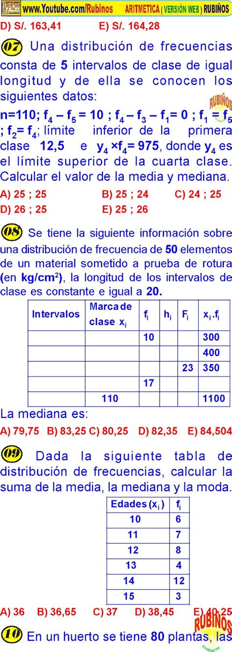 MEDIDAS DE TENDENCIA CENTRAL ESTADISTICA EJERCICIOS RESUELTOS PDF