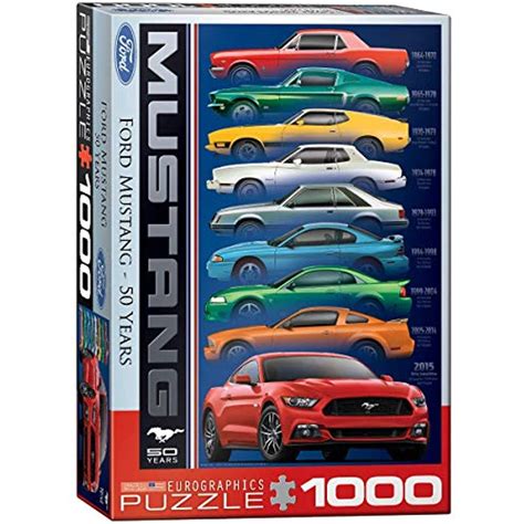 EuroGraphics Ford Mustang 9 Model Jigsaw Puzzle (1000-Piece) – Puzzles ...