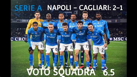 Pagella SSC Napoli Serie A Napoli Cagliari 2 1 16 Dicembre 2023