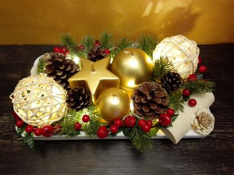 Centrotavola Natalizio Table Decorations Christmas Wreaths Holiday