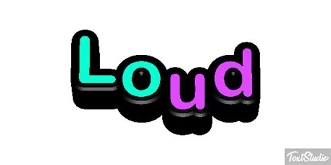 Loud Word Animated  Logo Designs