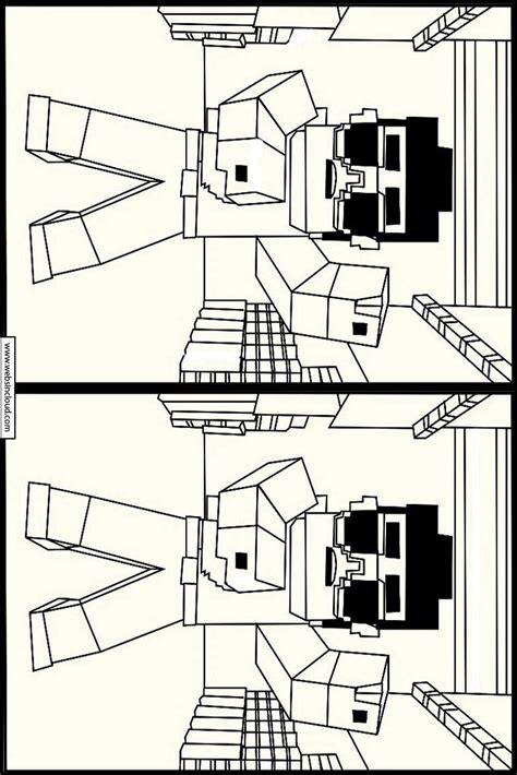 Minecraft 4 Printable Find the Differences