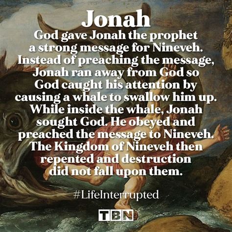 TBN On Instagram Though Only 4 Chapters Long The Book Of Jonah Is