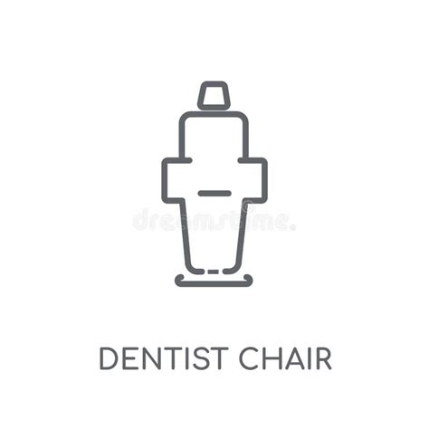 Icono Linear De La Silla Del Dentista Estafa Moderna Del Logotipo De La