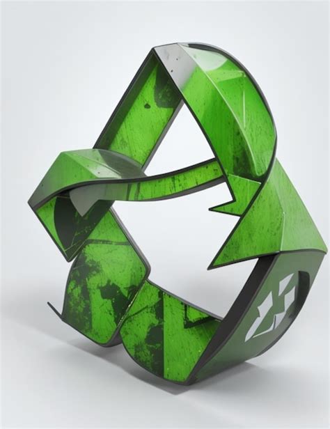 Premium Photo Vector Green Recycling Icon