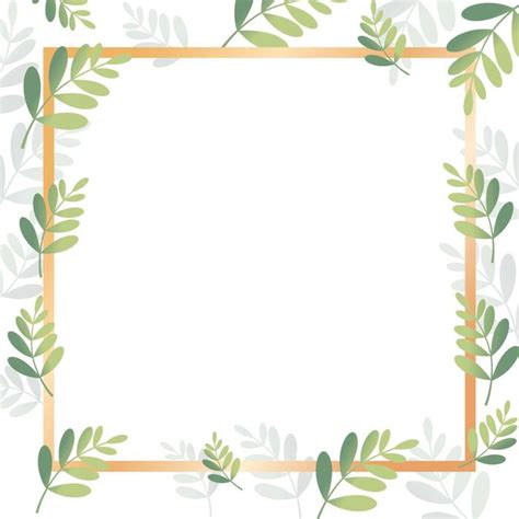 greenery frame vector art icons  graphics