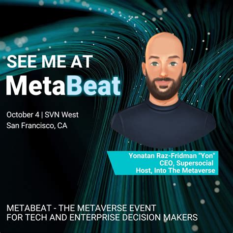 Yonatan Raz Fridman على Linkedin Metabeat Metaverse Metaverse