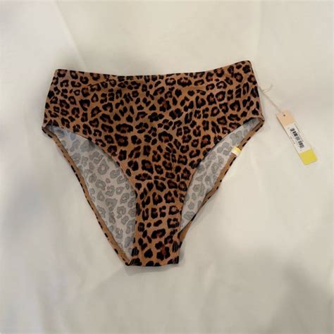 Summersalt Swim Summersalt Leopard Print Bikini Bottom High Rise