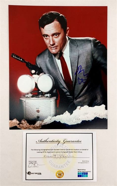 Autographed Photograph Of Robert Vaughn The Man From U N C L E