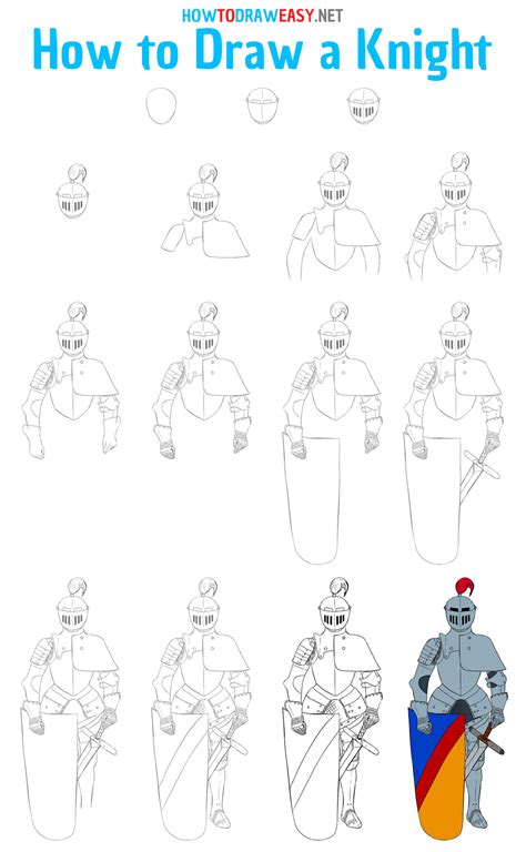 How To Draw A Knight How To Draw Easy