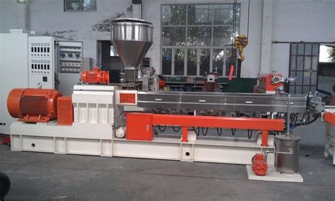 Kg H Pvc Granulator Twin Screw Plastic Extruder For High Speed