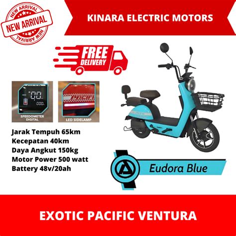 Jual Sepeda Listrik Pacific Ventura Garansi Resmi Kinara Electric