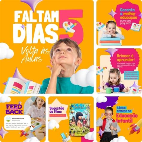 Posts Escola Infantil Creche Artes Edit Veis No Canva