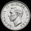 George Vi Silver English Shilling A Unc