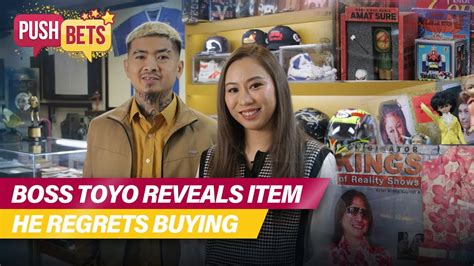 Boss Toyo Reveals Item He Regrets Buying Push Bets Youtube