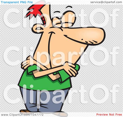 Royalty-Free (RF) Clip Art Illustration of a Cartoon Guy Hugging ...