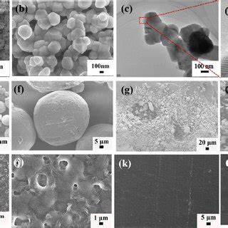 A B Sem Images C Tem Image And D High Resolution Tem Image Of The