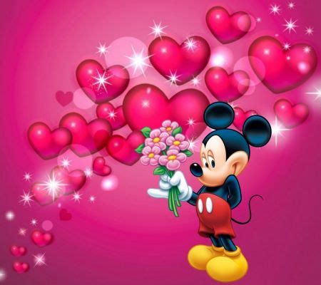 Valentine mouse - Desktop Nexus Wallpapers | Mickey mouse wallpaper ...