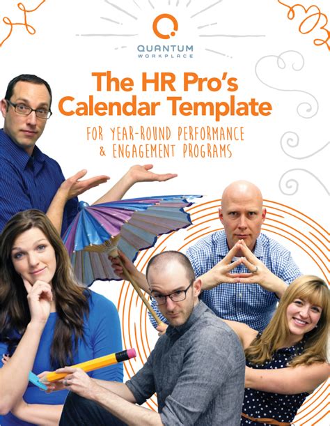 The HR Pro's Calendar Template for Year-Round Performance and Engagement