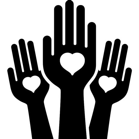 Hands With Hearts Vector Svg Icon Svg Repo