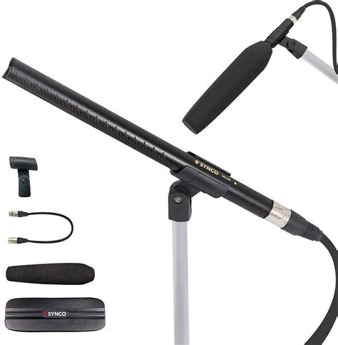 Shotgun Microphone Synco Mic D2 Hyper Cardioid Directional Condenser Shotgun Mic With Xlr