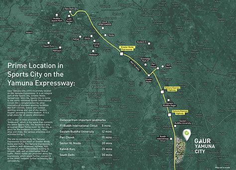 Gaur Yamuna City Location Map | Yamuna Expressway, Greater Noida