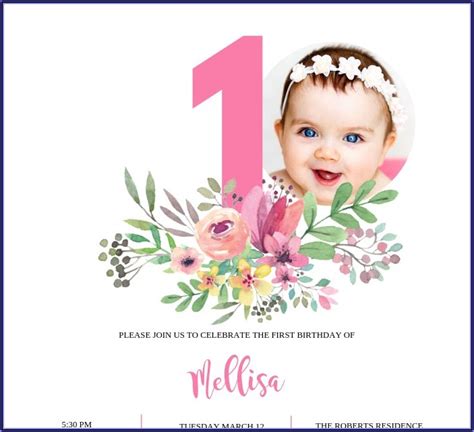 Baby First Birthday Invitation Card Matter In Hindi Invitations