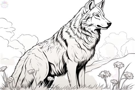 Desenho De Lobo Para Colorir E Imprimir - 8