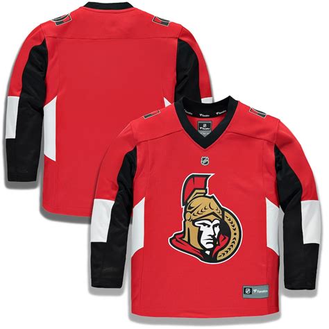 Youth Ottawa Senators Fanatics Branded Red Home Replica - Blank Jersey