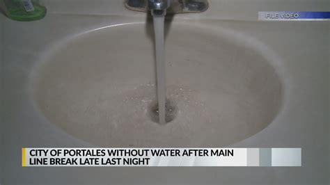 Portales Water Line Leak Shuts City Down YouTube