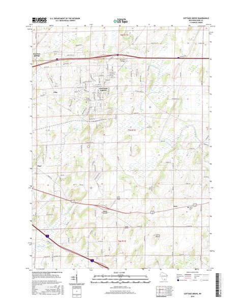 Mytopo Cottage Grove Wisconsin Usgs Quad Topo Map