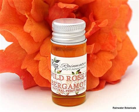 Wild Rose And Bergamot Organic Perfume Oil Rainwater Botanicals