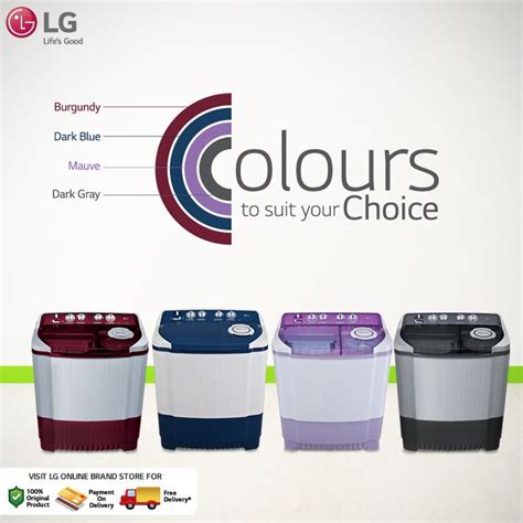 Choose from a Wide Range of Vibrant and Colorful LG Washing Machines